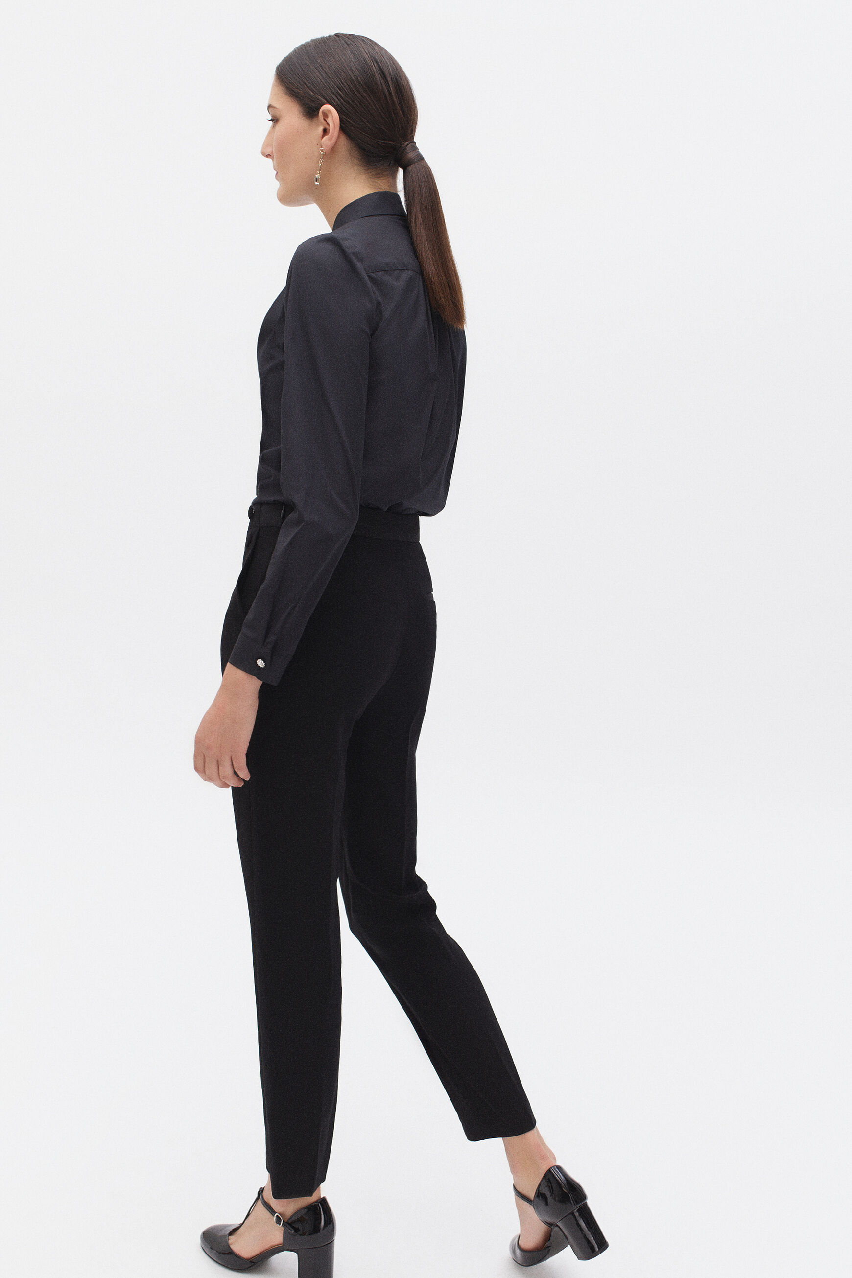 pantalon aurele noir femme