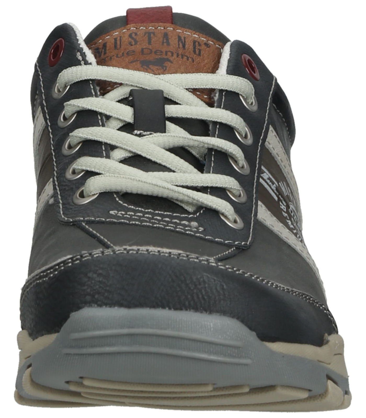 MUSTANG Halbschuhe Lederimitat Schnürschuh