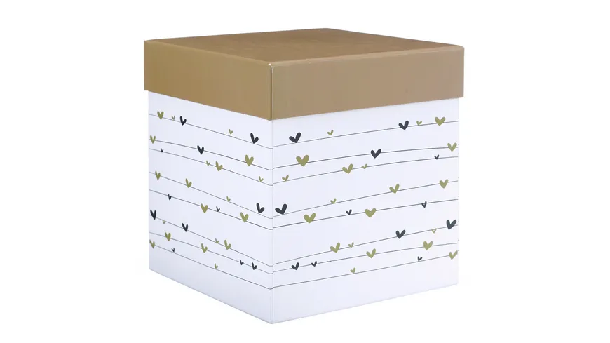 TRENDSHOP Tee-Set Tea for One 4-teilig Goldherzen