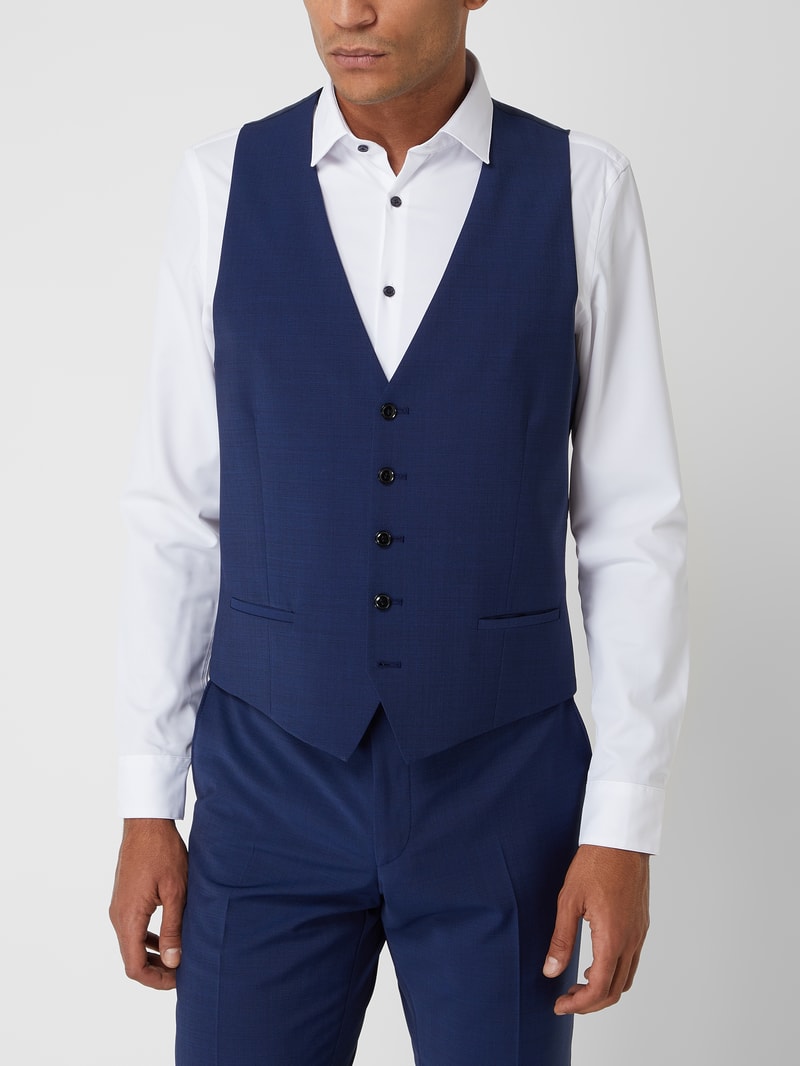 Weste mit Woll-Anteil Modell 'Ves' in royalblau