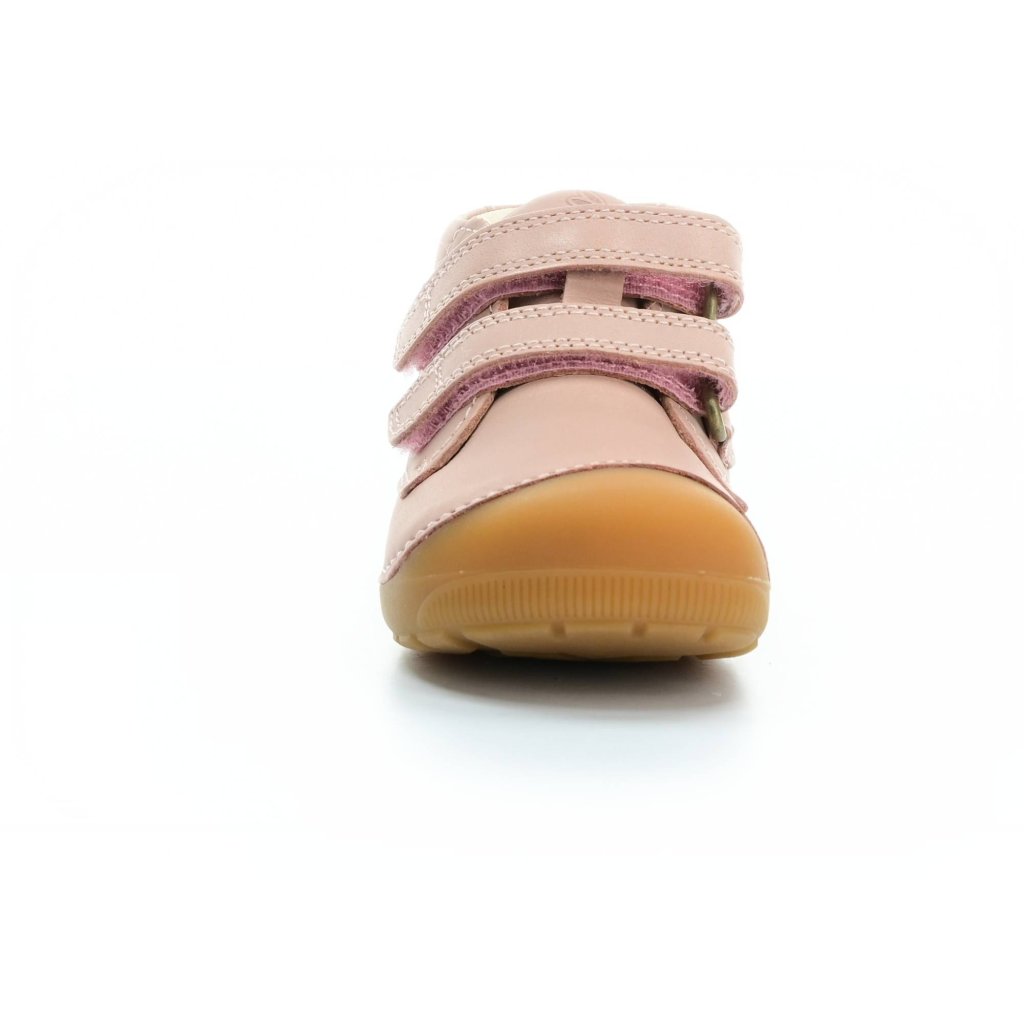 Bundgaard Petit Velcro Old Rose rosa Mid Cut Barfußschuhe