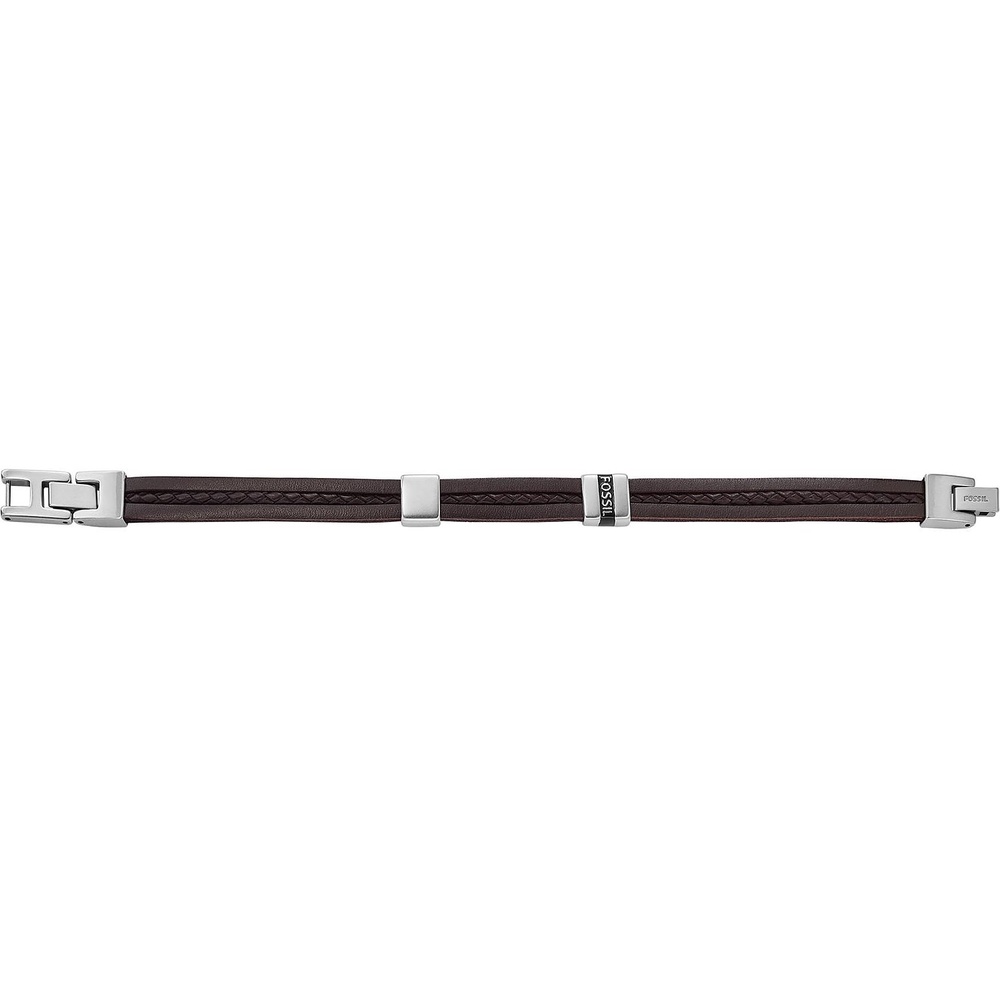 Fossil Bracelet Cuir, Acier inoxydable Bracelet
