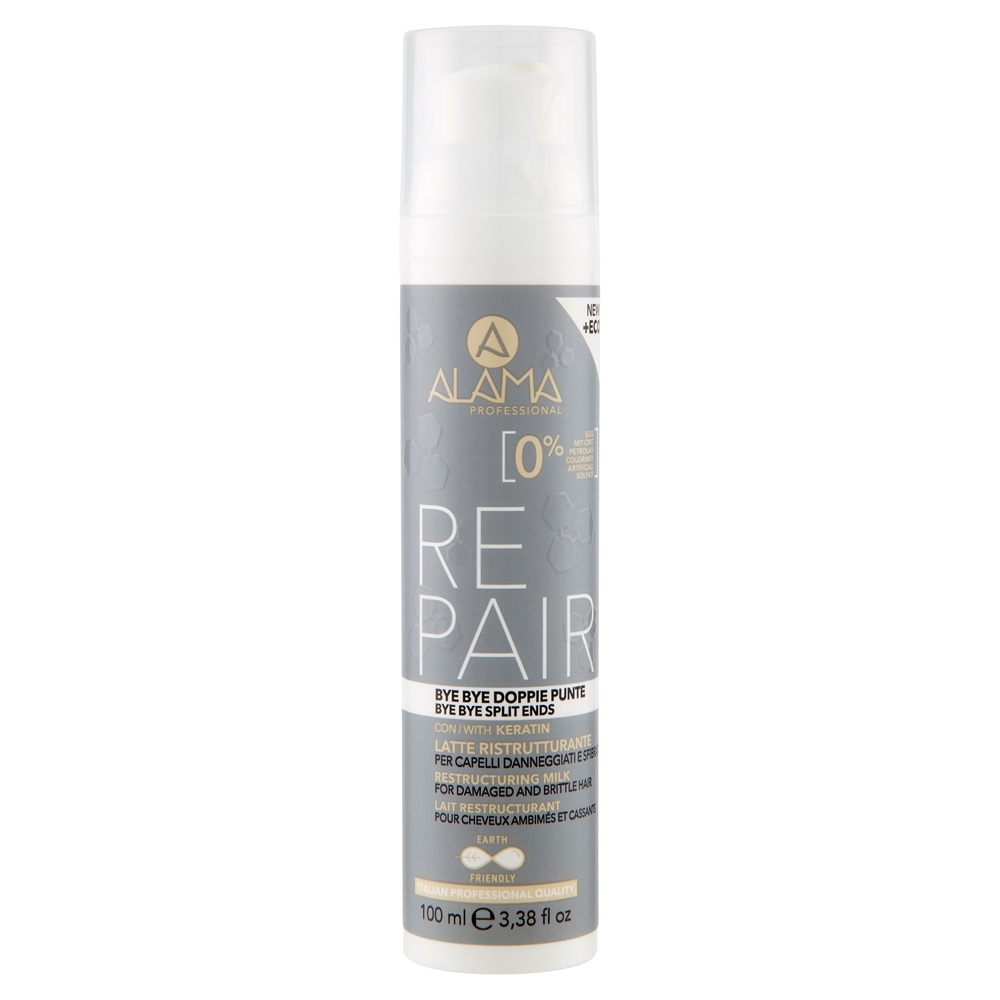 alama professional BYE BYE LES FOURCHES LAIT RESTRUCTURANTPOUR CHEVEUX  FRAGILISÉS 100 ML SPRAY