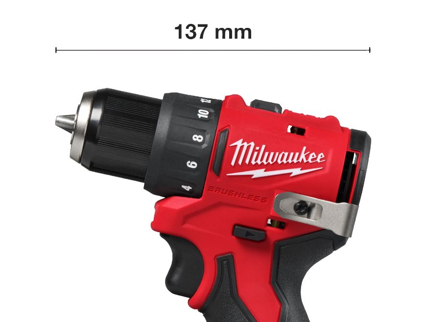 Milwaukee 4933499683 M12 BLDDRC-0 Kompakt-Bohrschrauber 12V (ohne Akkus und Ladegerät)