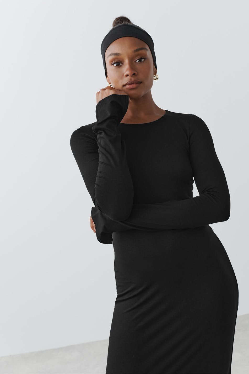 Soft touch jersey maxi dress