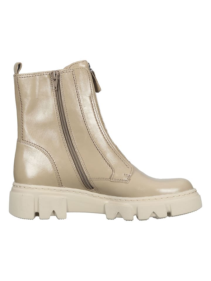 Gabor Leder-Boots in Beige günstig kaufen