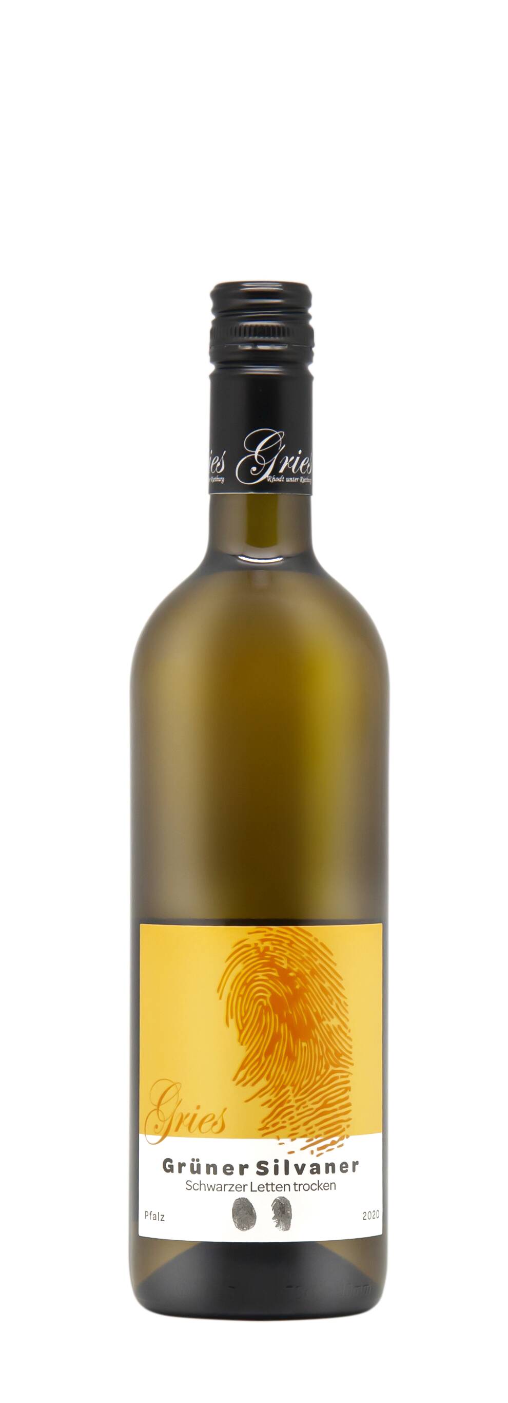 Weingut Gries Grüner Silvaner Schwarzer Letten trocken Brillant 2022
