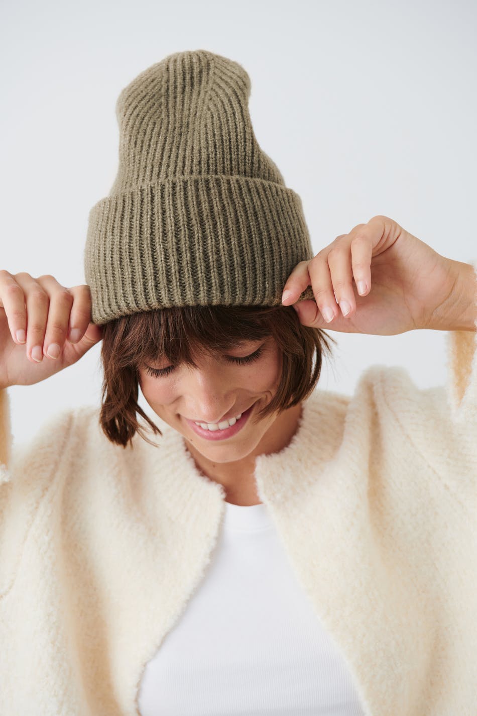 Chunky knitted hat