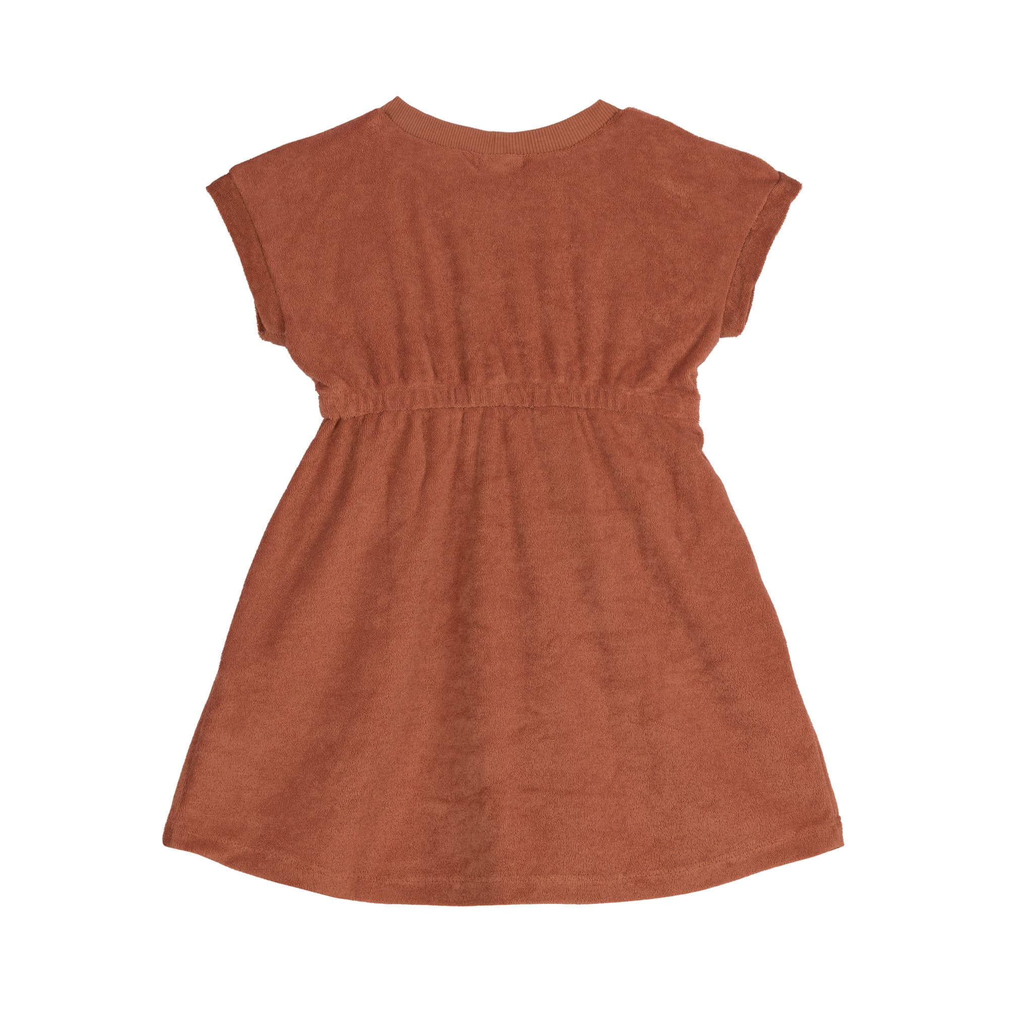 Frottee Kleid Kinder, Rostrot
