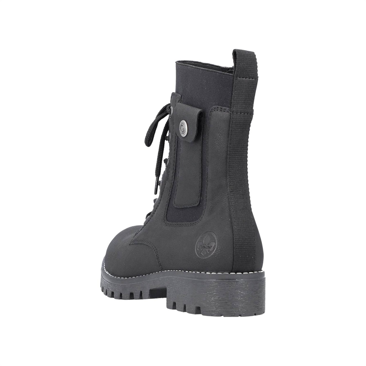 RIEKER Stiefeletten schwarz HWK Damen Stiefel, schwarz