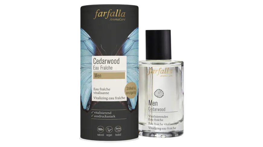 Farfalla  Men Cedarwood Vitalisierendes Eau Fraîche 100 ml