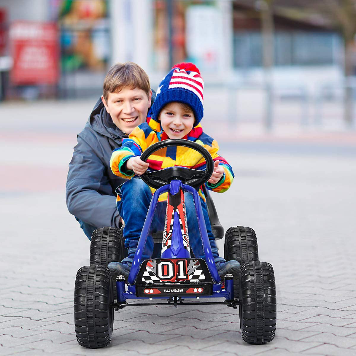 Gokart Mit Handbremse Sitz verstellbar