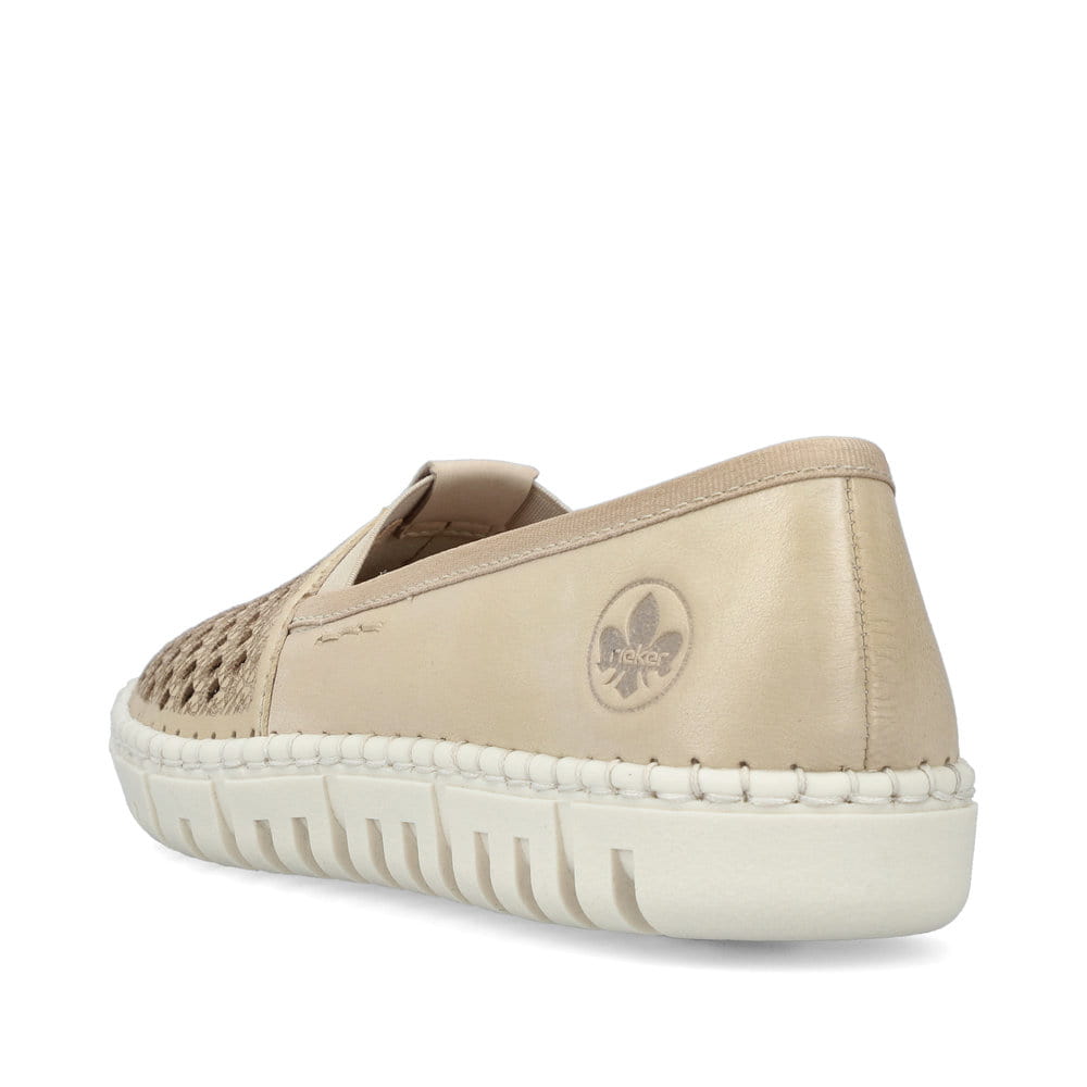 Rieker Damen Ballerinas sandbeige
