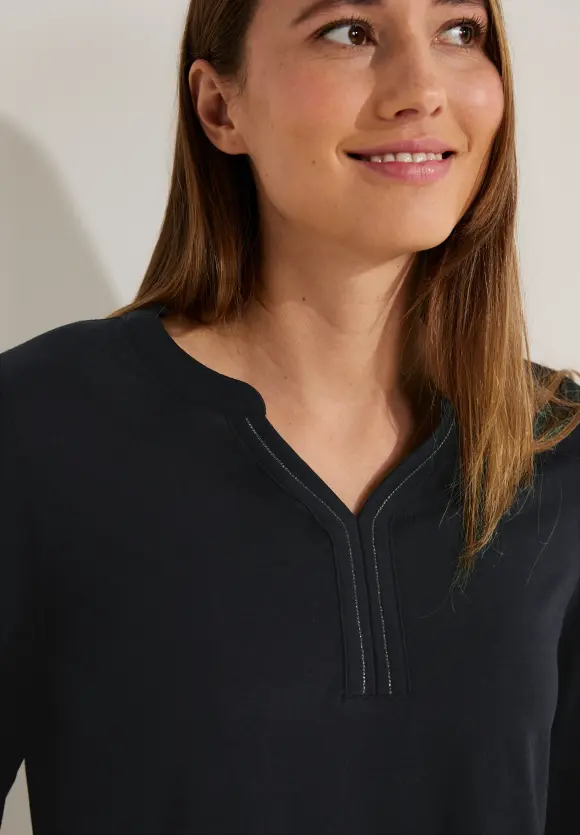CECIL Langarmshirt mit Gummibund