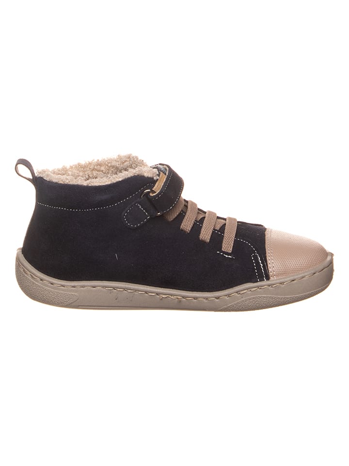 kmins Leder-Barfuß-Schnürschuh in Anthrazit günstig kaufen
