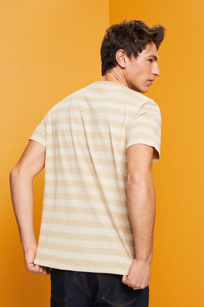 Gestreiftes T-Shirt, 100 % Baumwolle