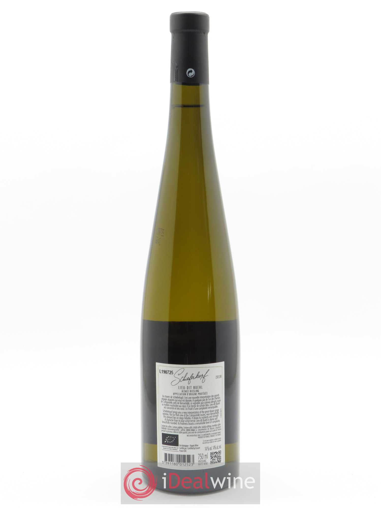 Riesling Lieu-dit Buehl Schieferkopf - Chapoutier  2018 - Lot de 1 Bouteille