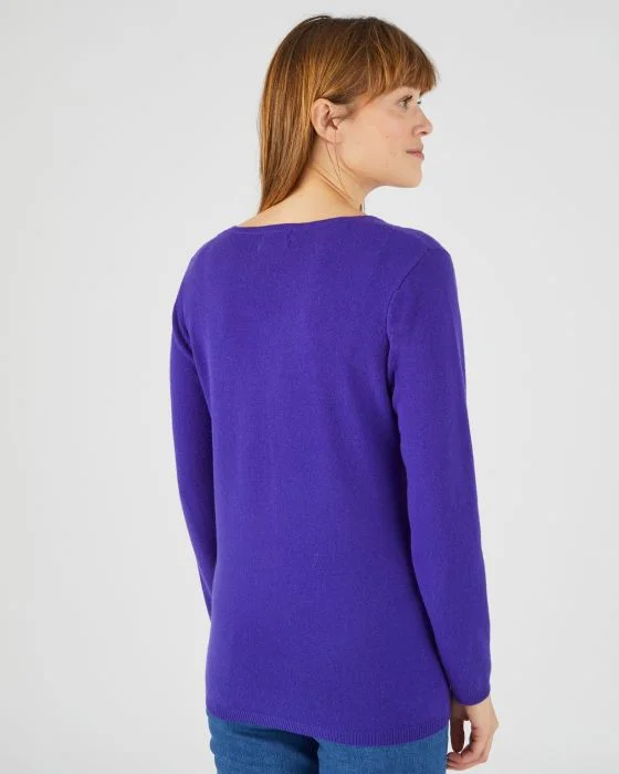 Pull col V en pur cachemire