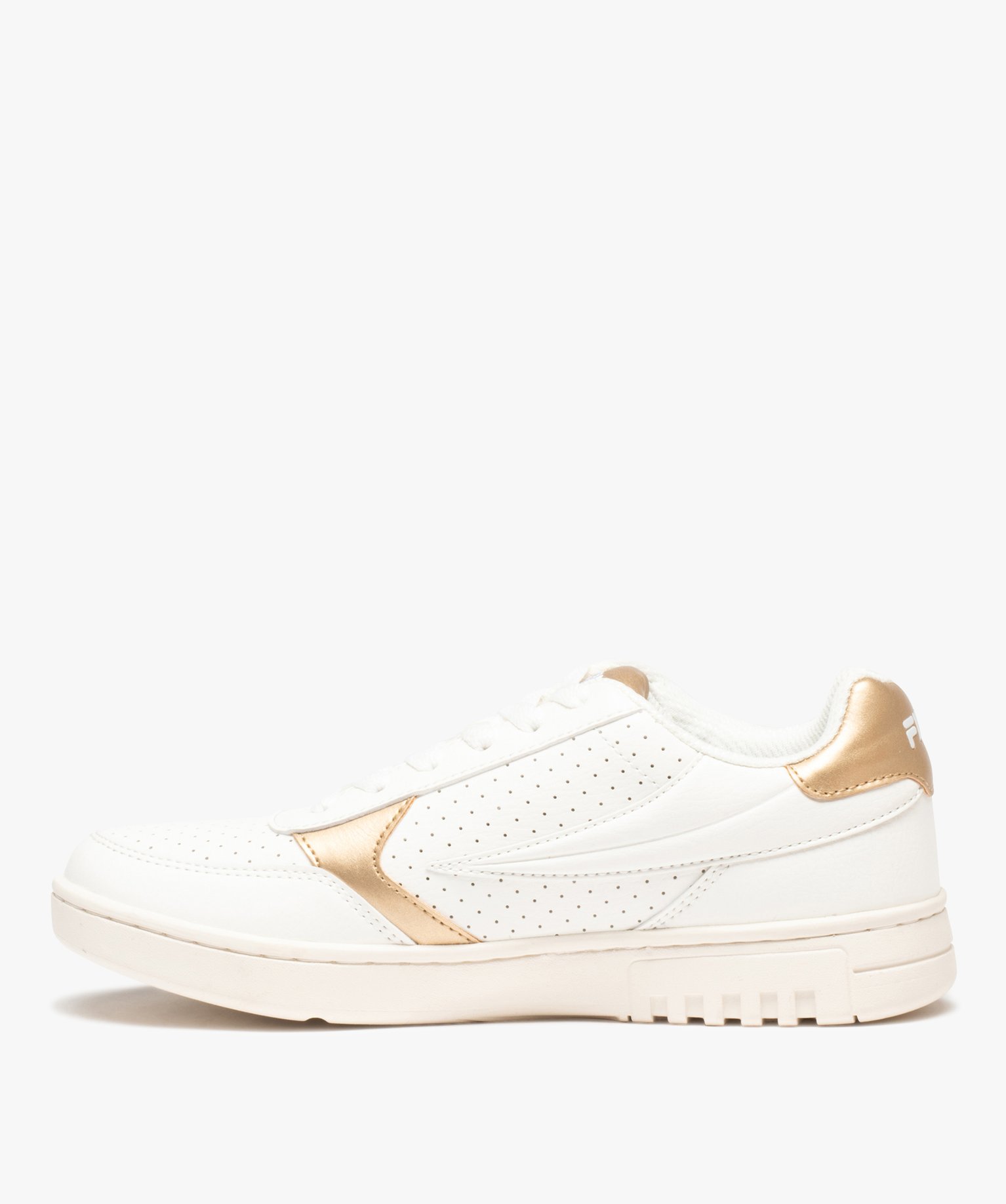 Baskets femme à lacets avec détails métallisés - Fila blanc | GEMO