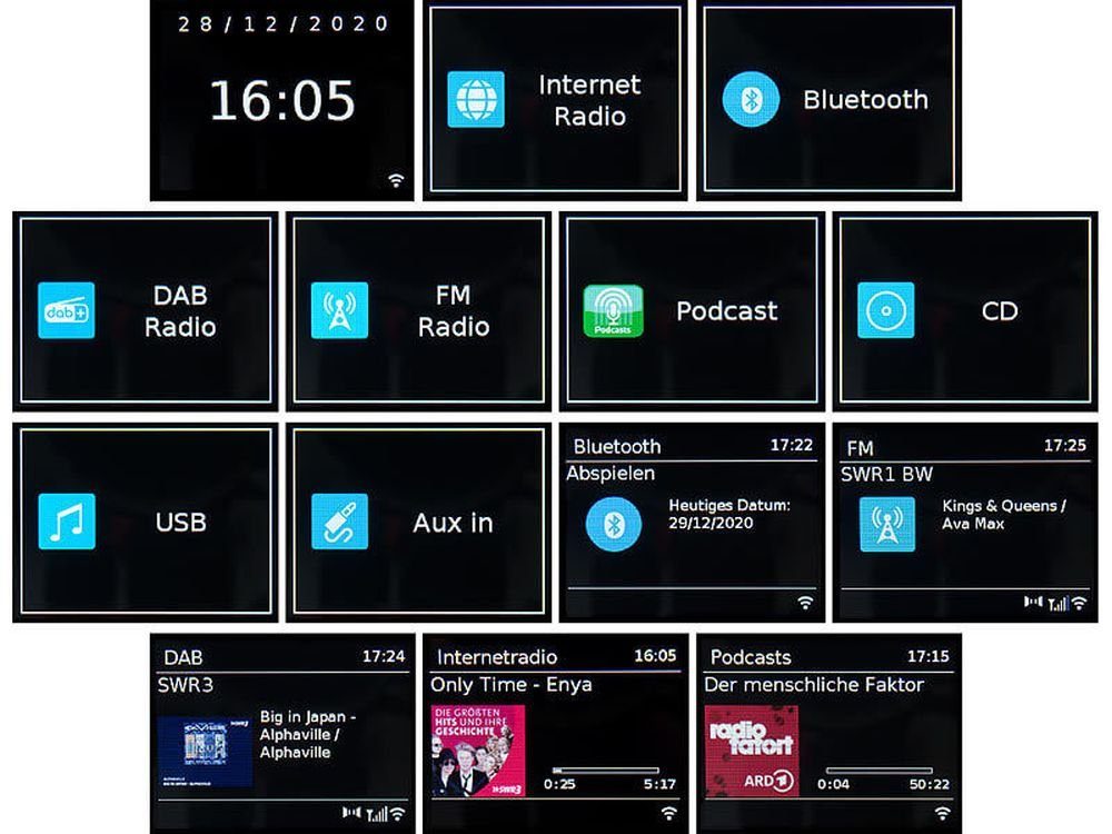 auvisio IRS-500.CD Micro-Stereoanlage mit Webradio, DAB+, FM, CD, Bluetooth Stereoanlage (Internetradio, DAB+, FM, Bluetooth 5.0, CD-Player)
