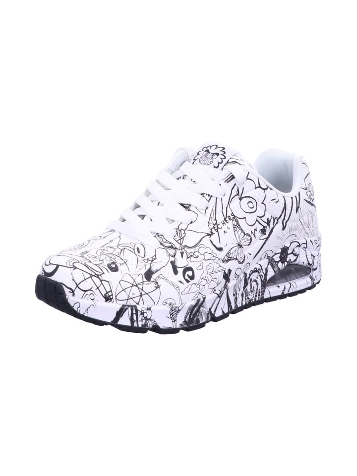 Skechers Schnürschuhe UNO - PROCESS SKETCH in Weiß günstig kaufen