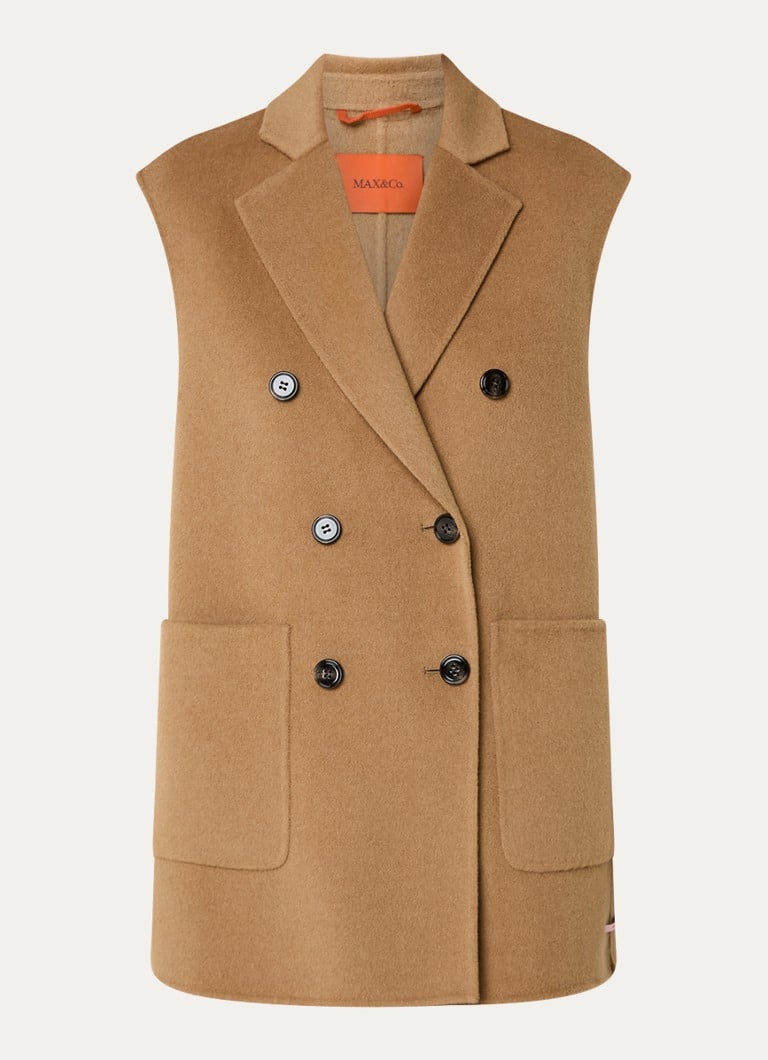 Max & Co  Pilly gilet in scheerwolblend met opgestikte zakken