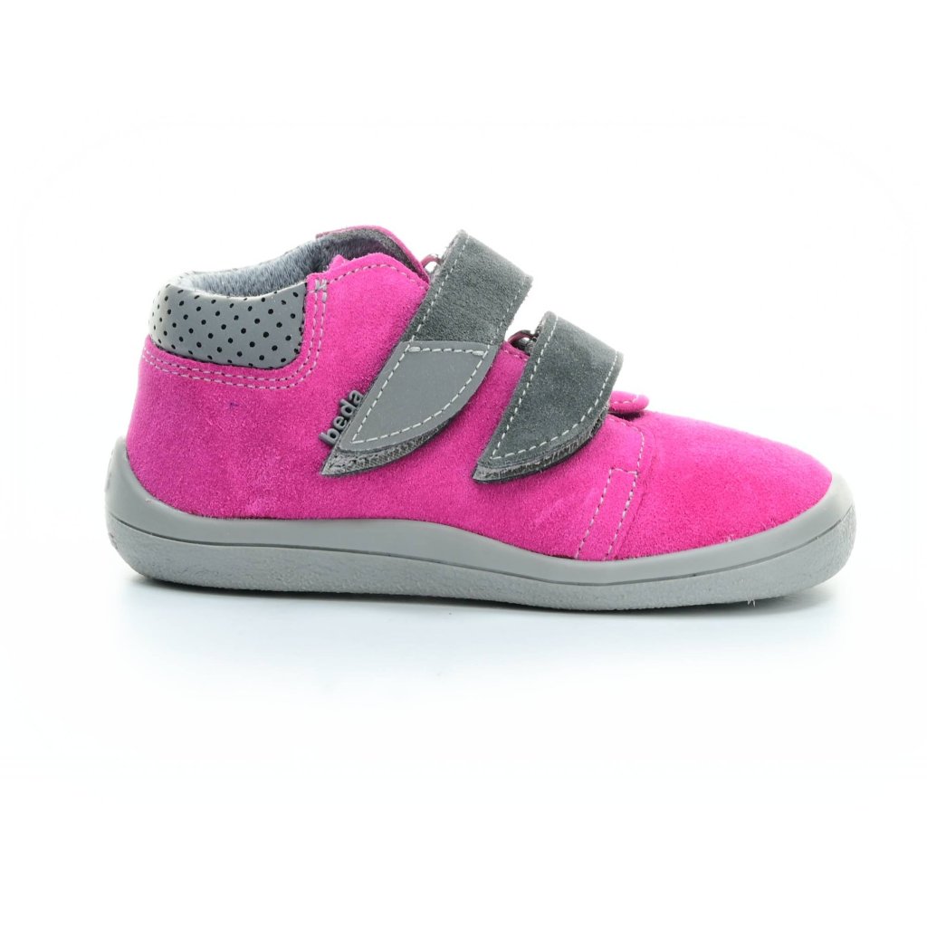 Beda Rebecca mit Membran 20 (BF 0001/W/M/FW) dunkelrosa Barfuß-Stiefeletten
