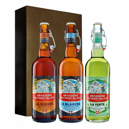 COFFRET 3 BIÈRES CHAMPIONNES DU MONDE - BRASSERIE DU MONT BLANC