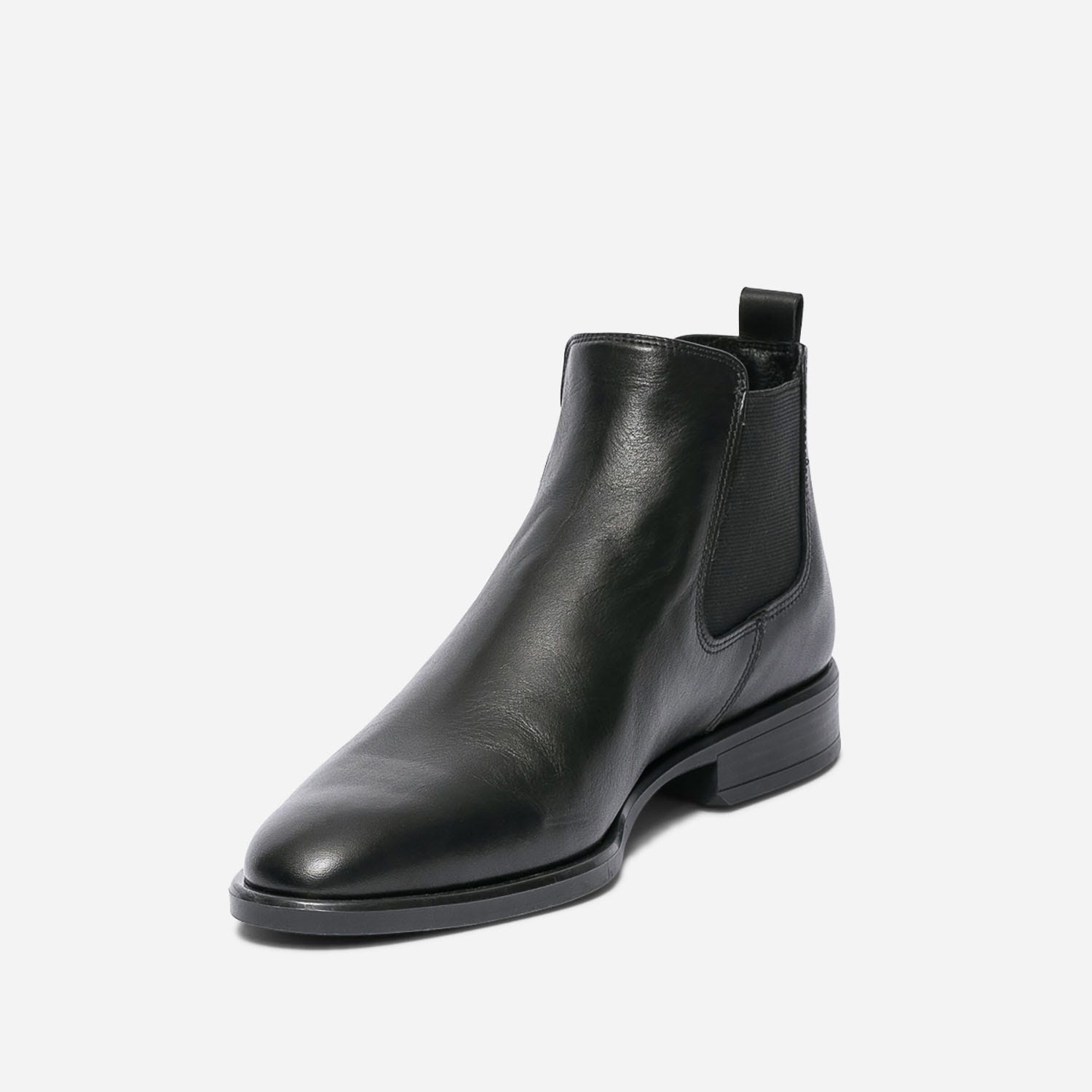 Chelsea boots ERAM FLEX noir en cuir éco-conçu