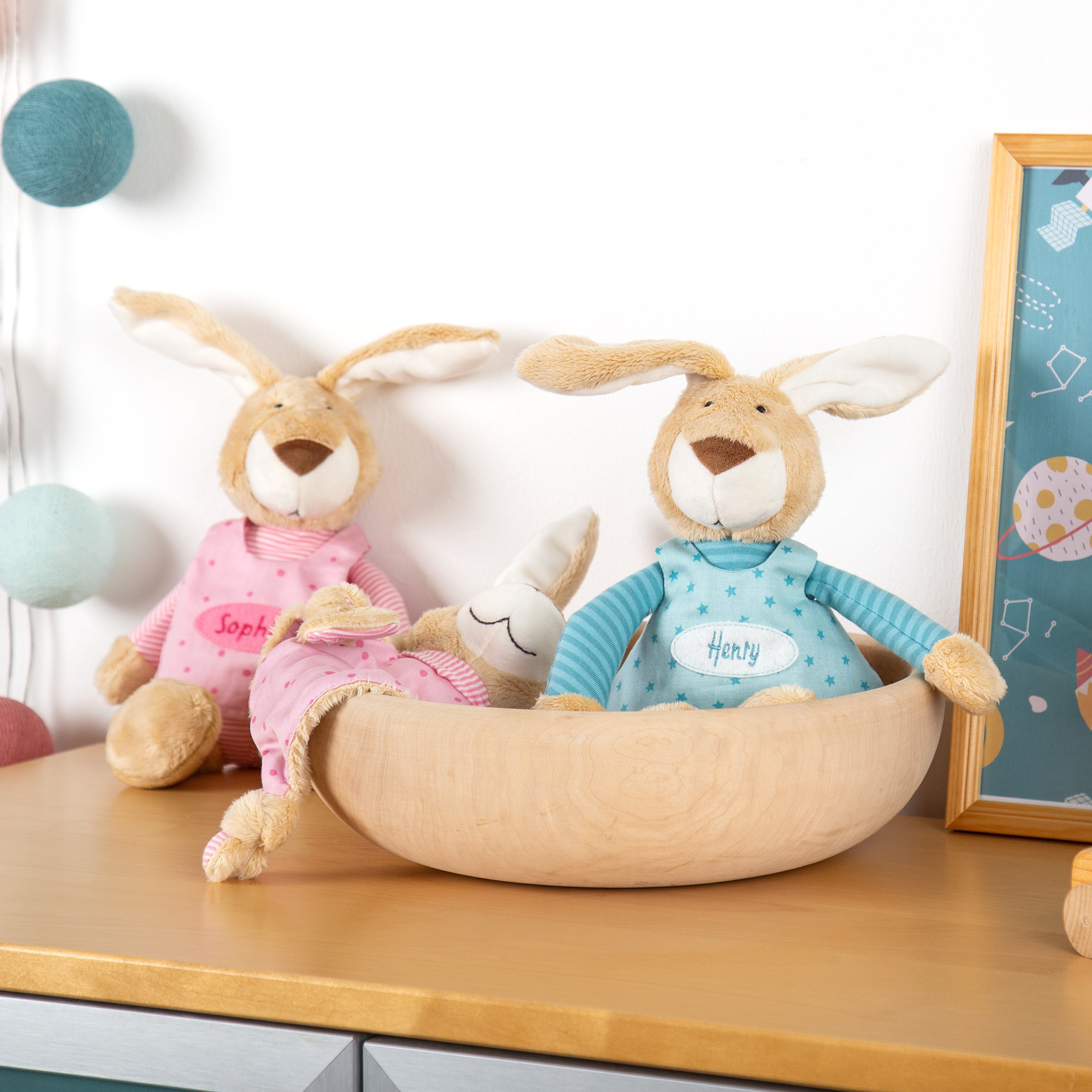 Namensspielfigur Hase rosa