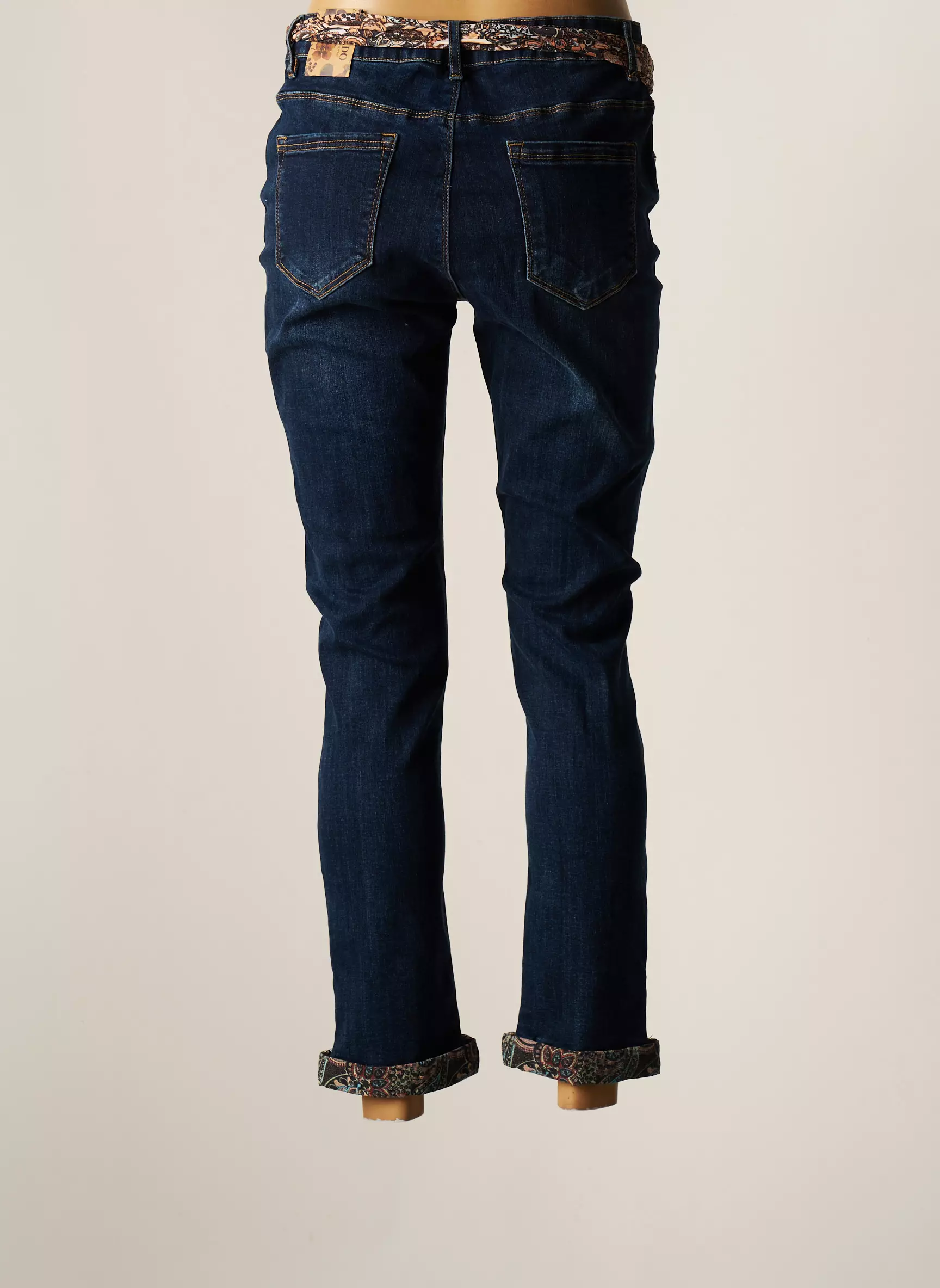 Onado Jeans Coupe Slim Femme couleur bleu