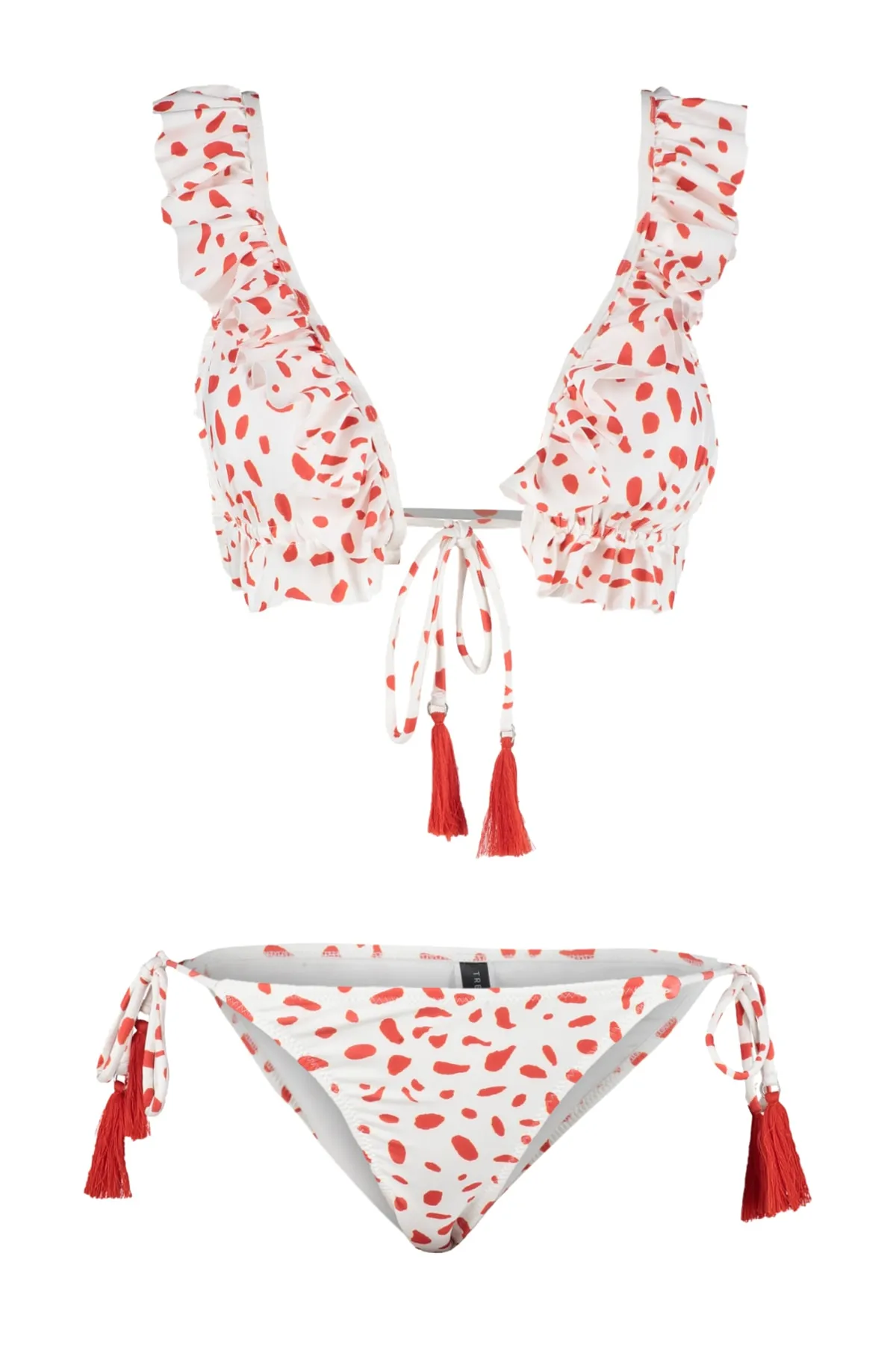 Trendyol Collection  Bikini-Set - Weiß - Geblümt