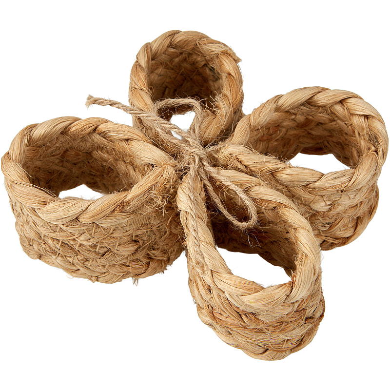 Home Serviettring 4-pk ø 4 cm jute