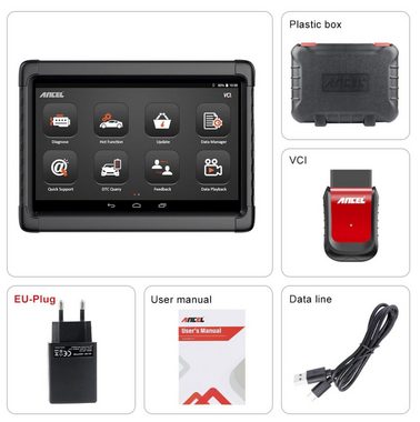 Ancel Kfz-Diagnosegerät Markengerät OBD2 Automotive Scanner Professional AllSystem CodeReader
