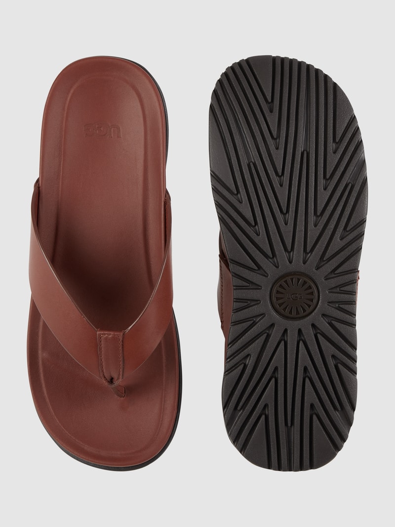 Zehentrenner aus Leder Modell 'Wainscott' in cognac