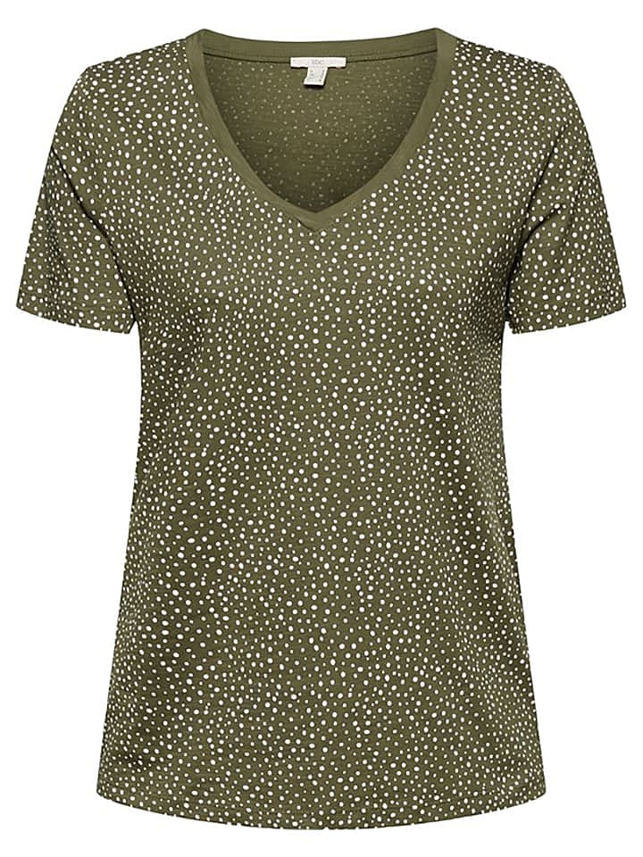 ESPRIT Neues T-Shirt in Khaki (nur vorgewaschen) günstig kaufen L