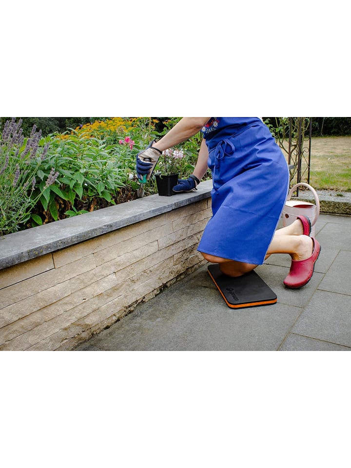 GORANDO 2x Premium Kniekissen für Garten Haus Werkstatt 44x22cm in orange günstig kaufen onesize