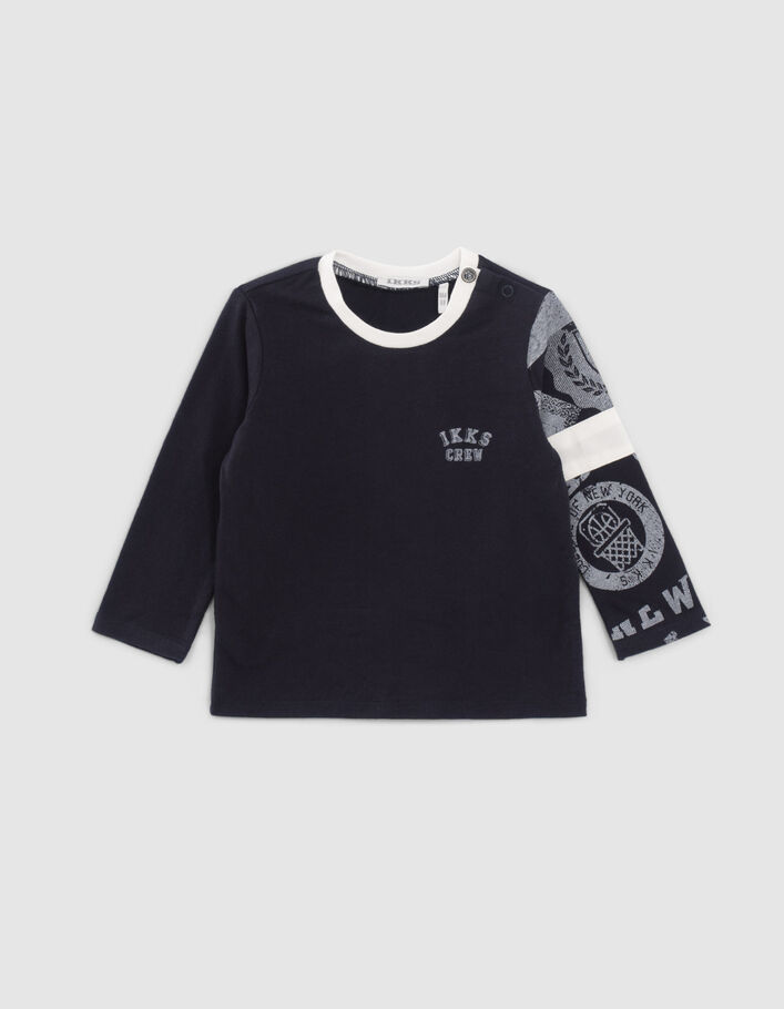 Ensemble salopette en jean et tee-shirt bébé garçon
