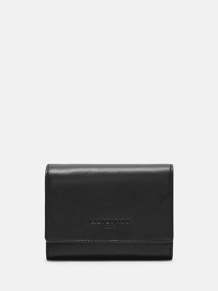 LIEBESKIND BERLIN Leder-Geldbörse in Schwarz - (B)18 x (H)12 x (T)4 cm günstig kaufen onesize