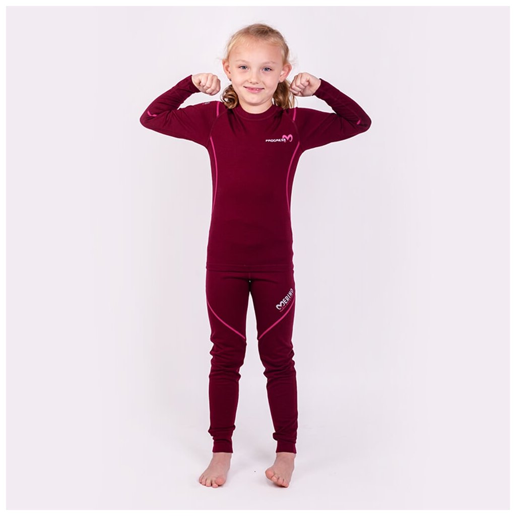 Progress MW NDRD Kinder-Funktionsshirt Plum Highlight