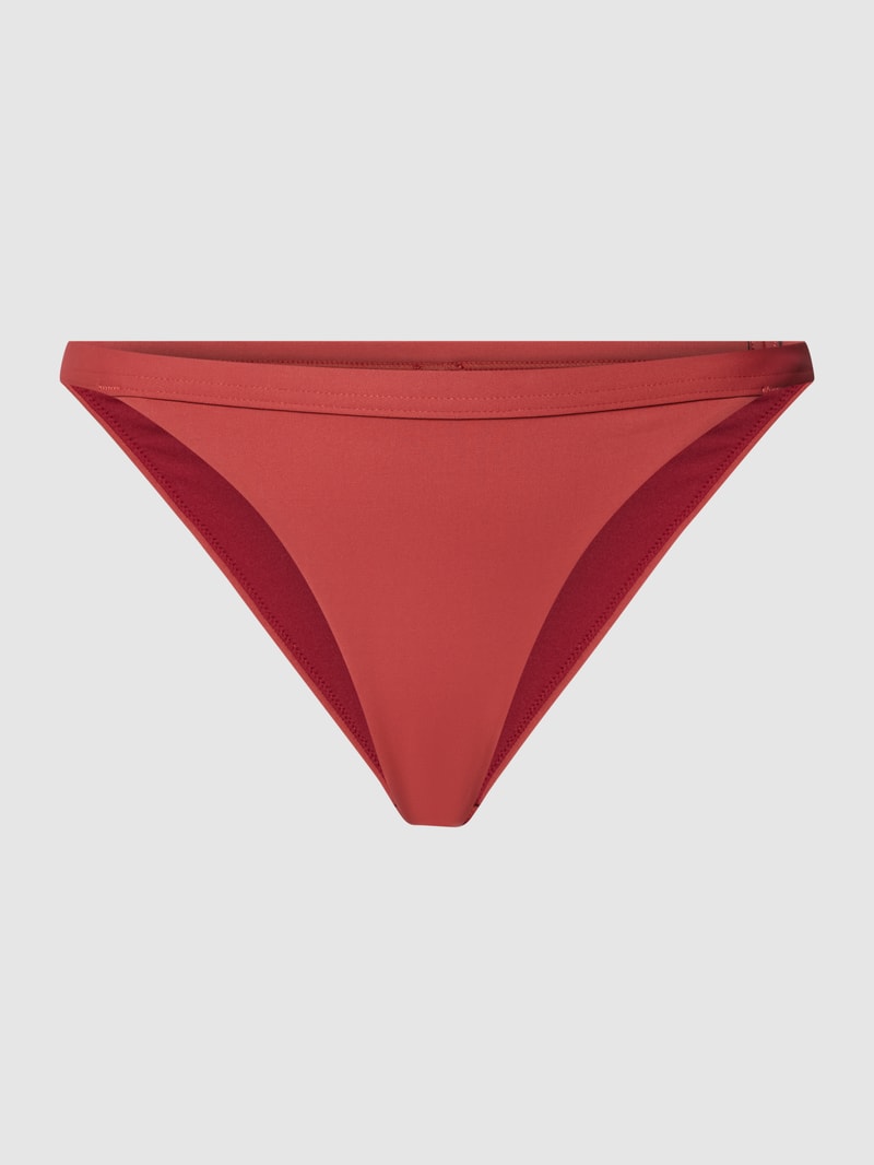 Bikini-Slip mit geripptem Bund Modell 'TANIA' in dunkelrot