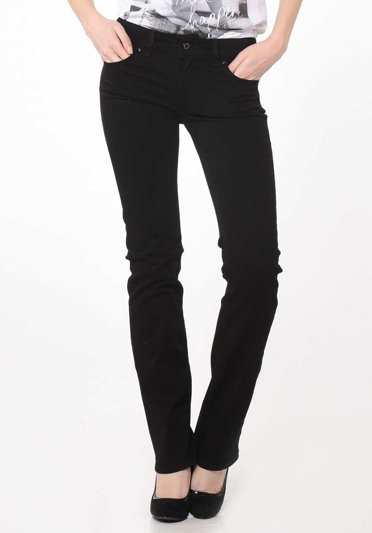 CLYDD  Jeans denim noir femme coupe regular