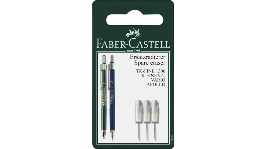 FABER-CASTELL Ersatzradierer für Druckbleistift TK FINE