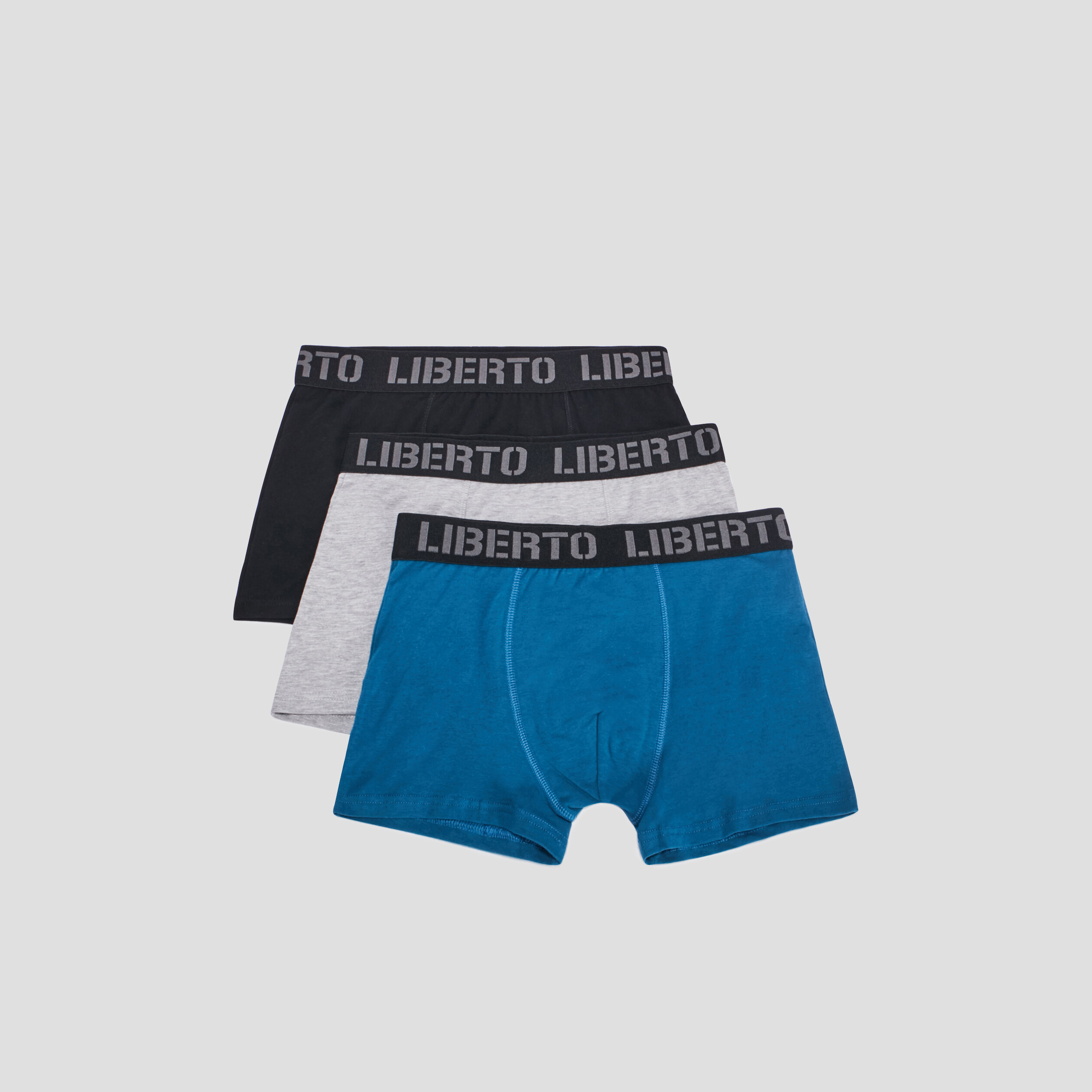 Lot 3 boxers Liberto bleu canard homme | La Halle