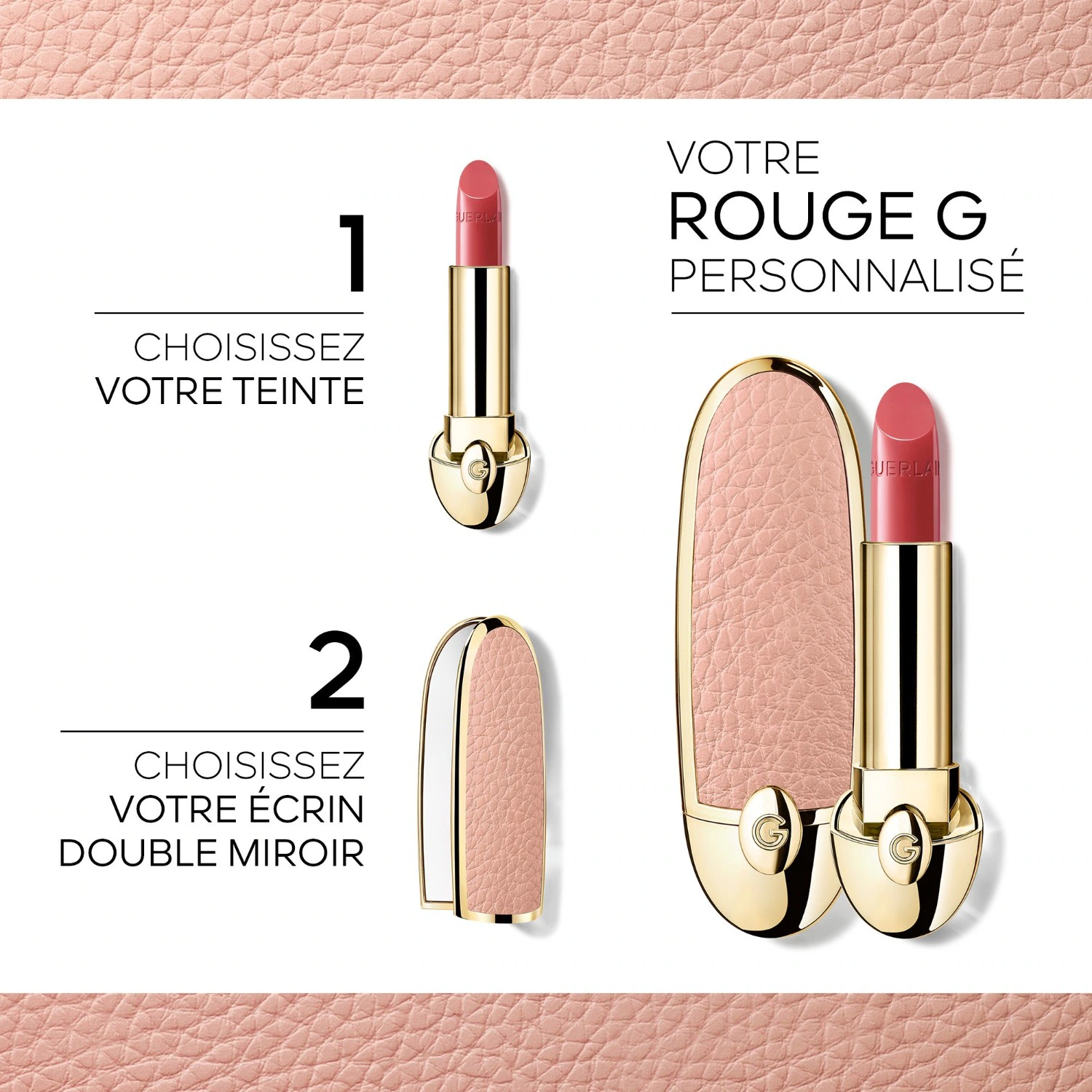 Guerlain dupla tükrös ékszerdoboz
