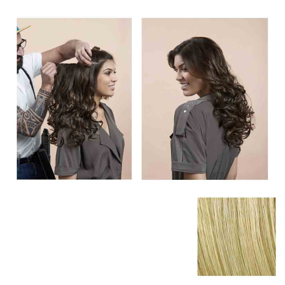 Hairdo Haarteil Clip in Wavy Extension R22 Swedish Blond 55cm