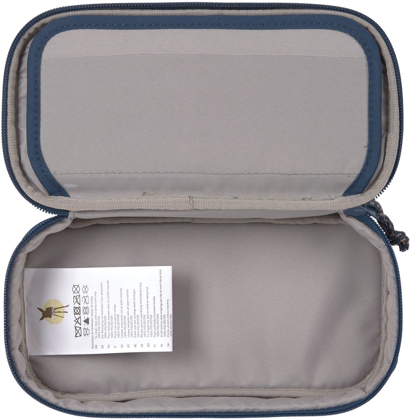 LÄSSIG Schreibgeräteetui Unique, Spacy, Navy, PETA-approved vegan; aus recyceltem Material