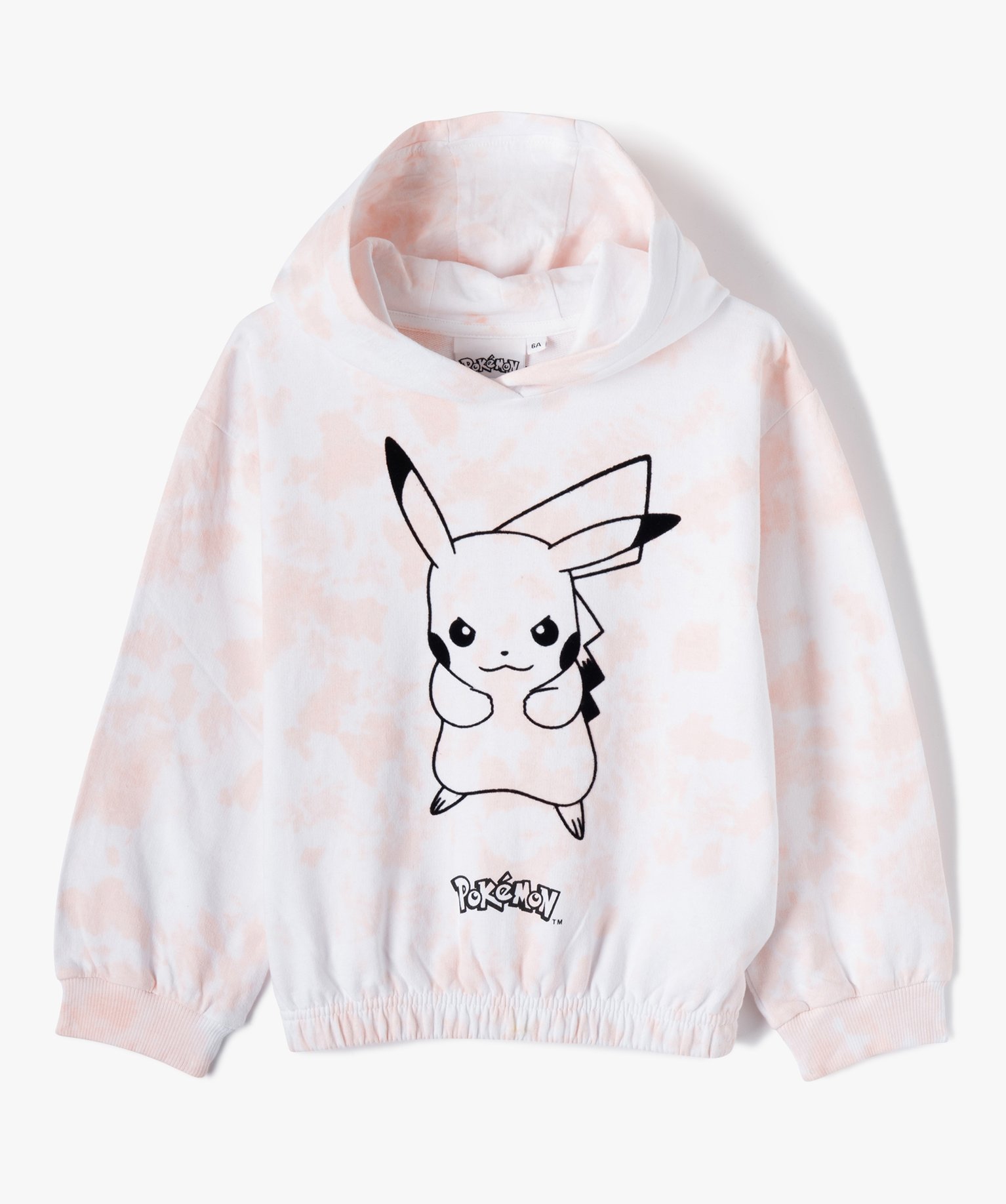 Sweat fille à capuche avec motif Pikachu - Pokemon rose | GEMO