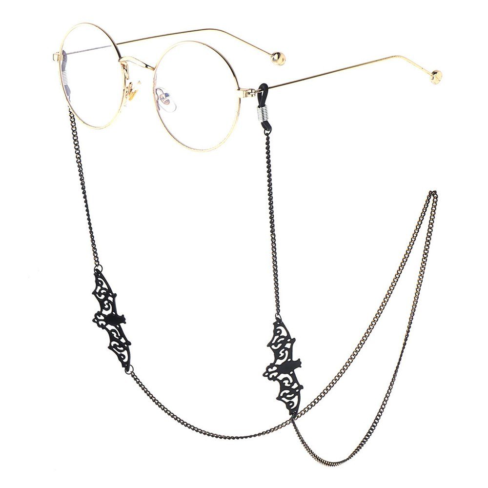Sarfly Brillenkette Brillenketten für Lesebrillen Fledermaus, 70cm(Brille Nicht Enthalten)