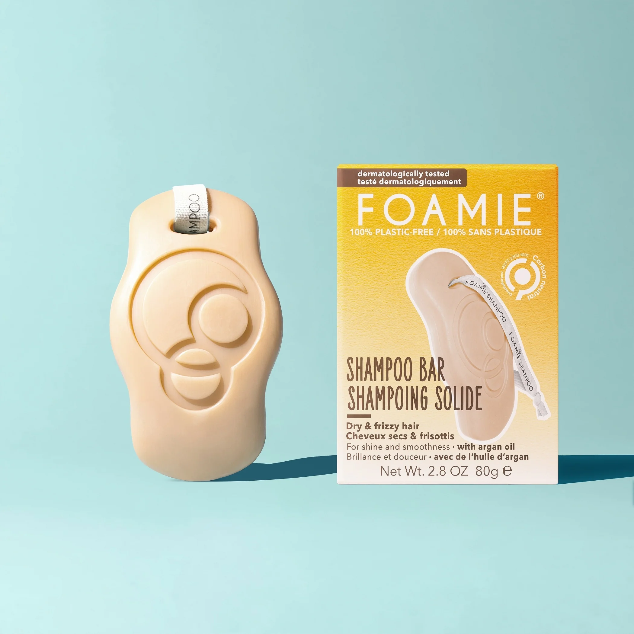 Shampoing solide Kiss Me Argan - Soin capillaire doux